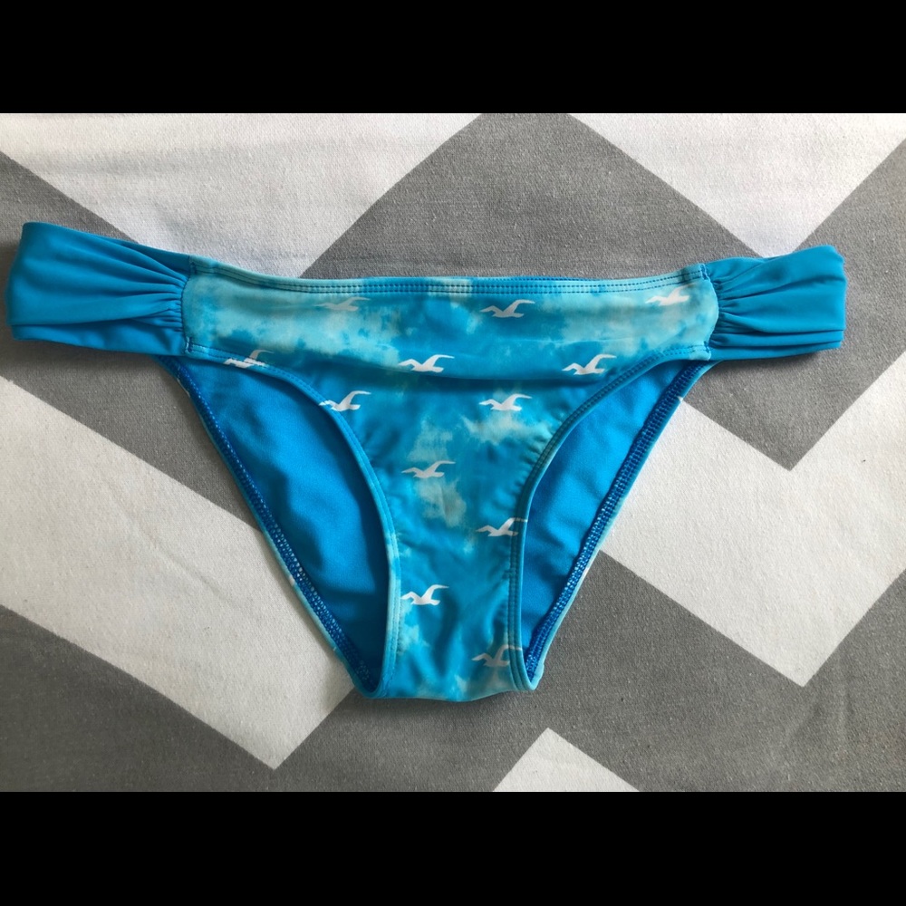 Blue Hollister Bikini Bottoms